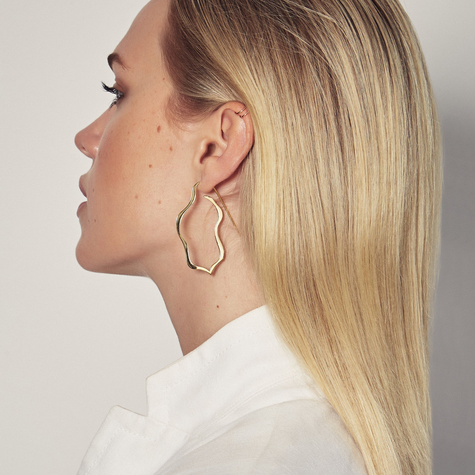 KHALI HOOP IN 18K VERMEIL