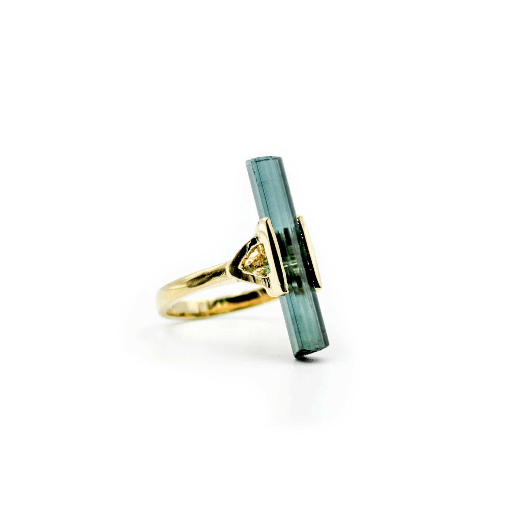RAW INDICOLITE TOURMALINE RING II