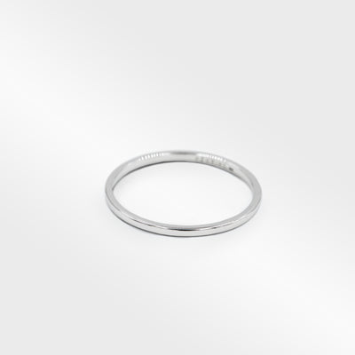 THIN FLAT STERLING SILVER RING