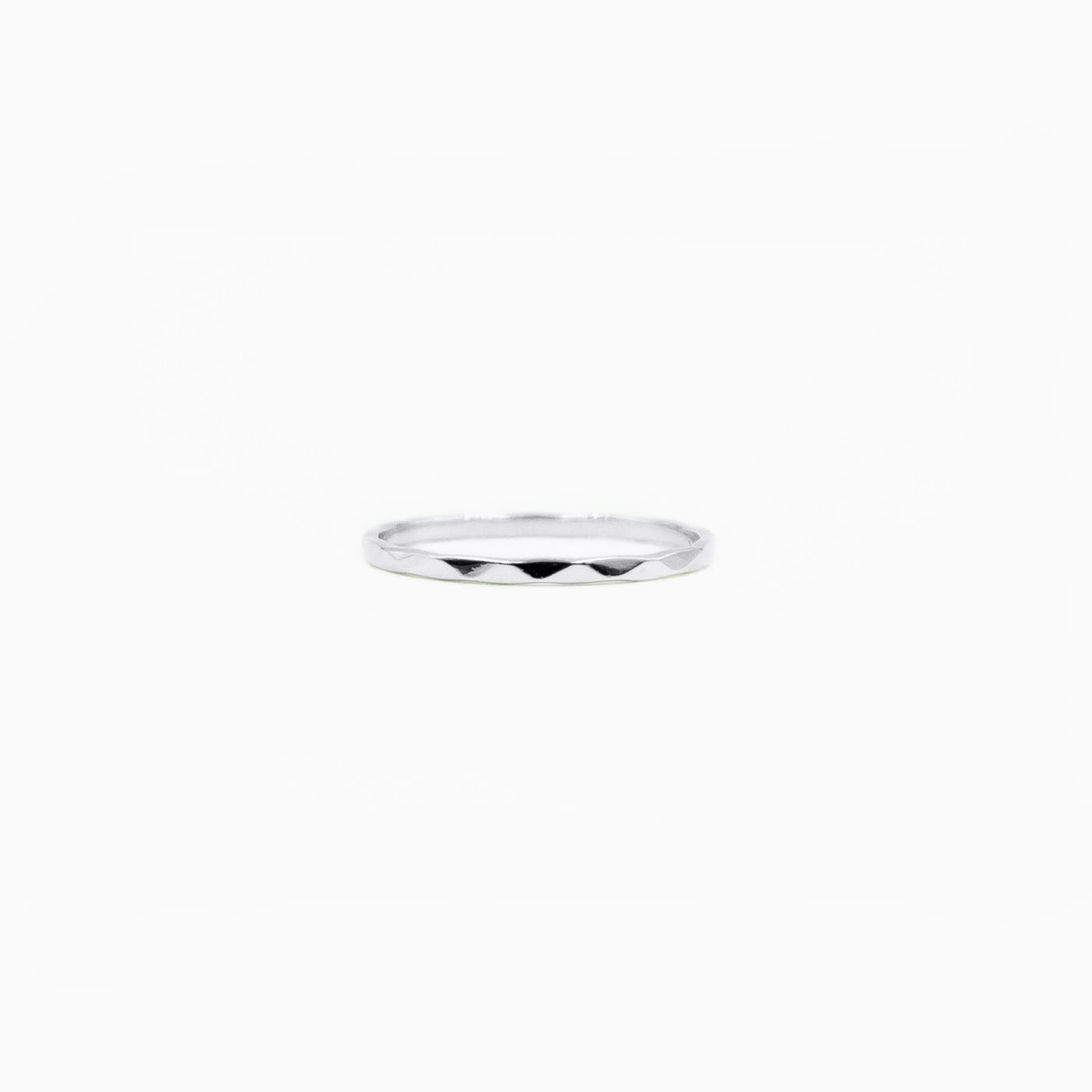THIN STERLING SILVER RIPPLE RING