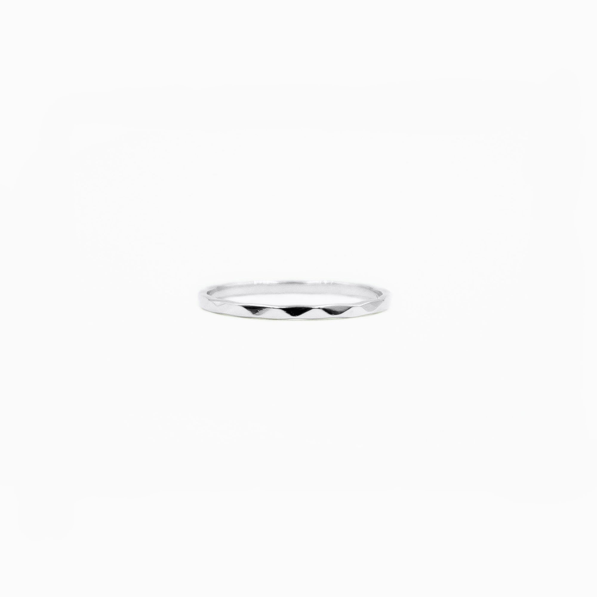 THIN STERLING SILVER RIPPLE RING