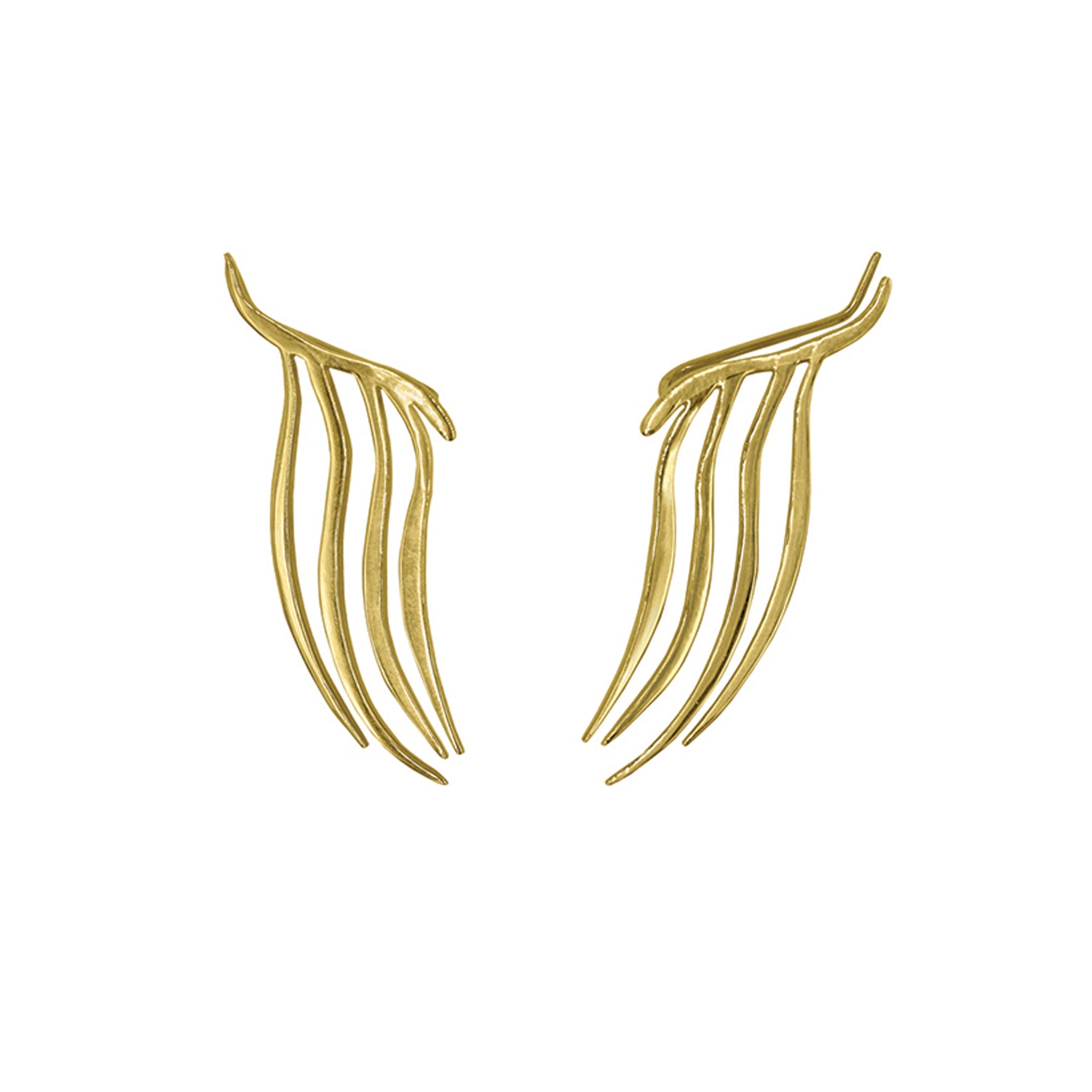 ZAHIRAH TENDRIL CLIMBER EARRING IN 14K VERMEIL