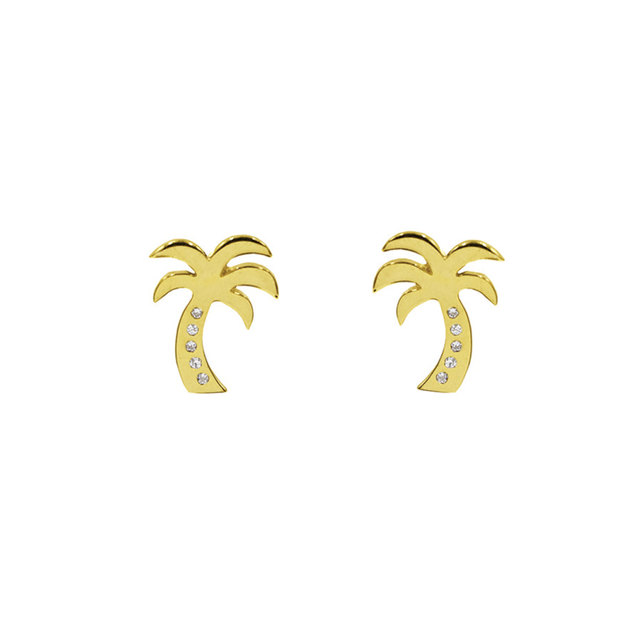 LINA EARRING IN 18K VERMEIL WITH  DIAMONDS
