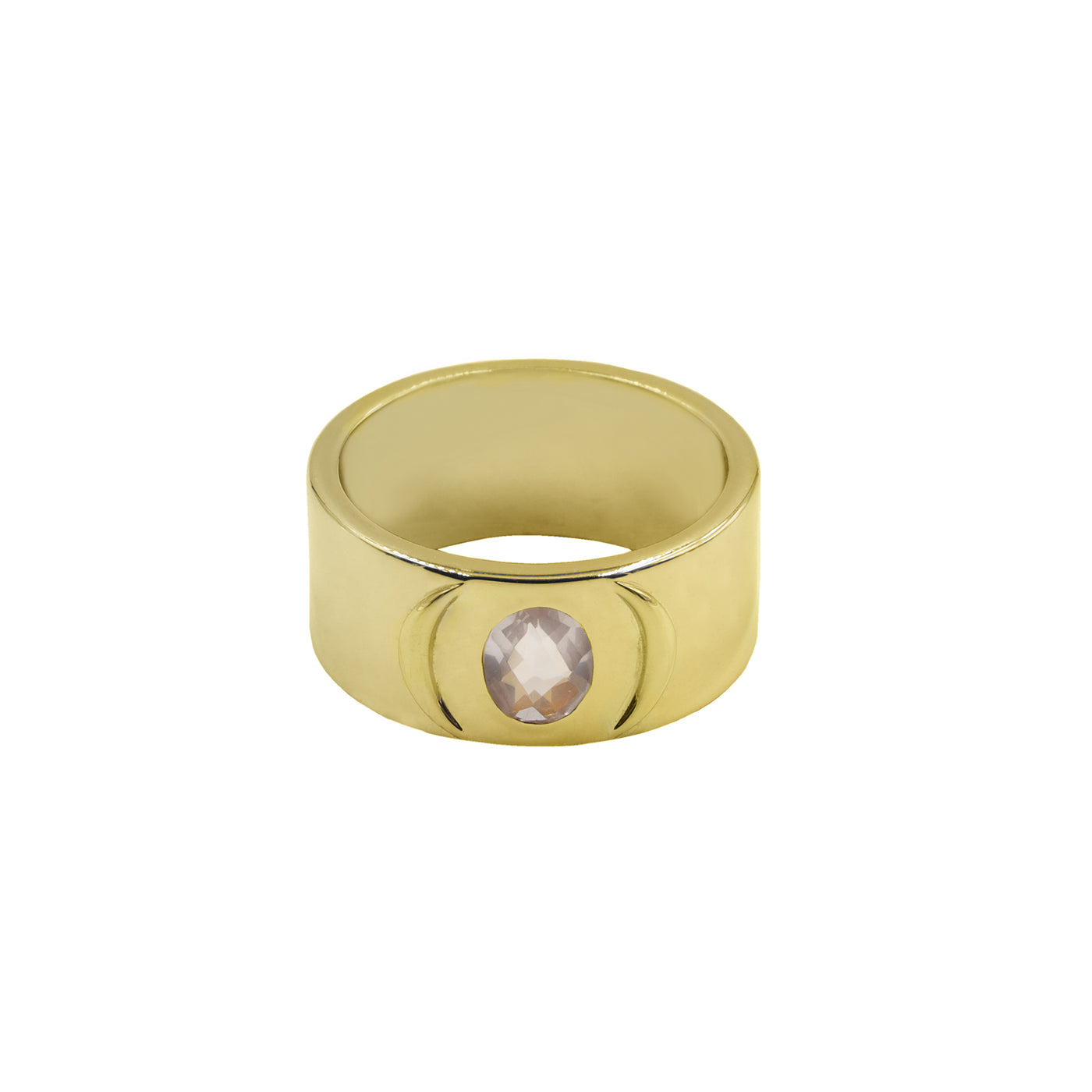 SAHAR CRESCENT RING IN SOLID 18K GOLD