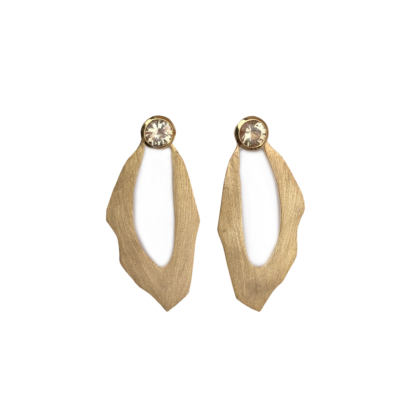 WADI EARRING IN 18K VERMEIL WITH SUNSTONE