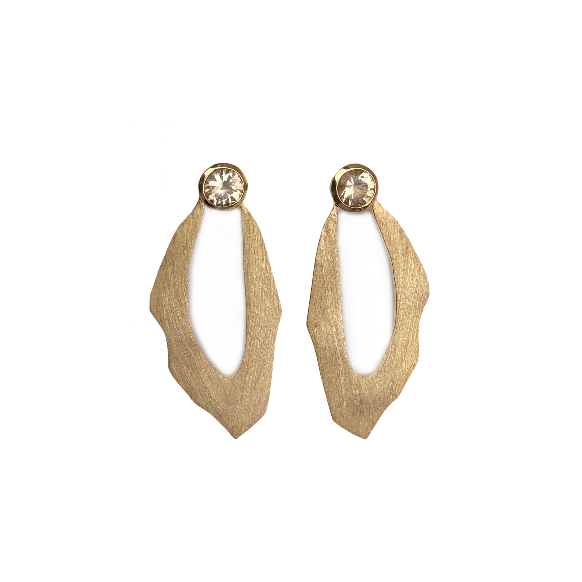 WADI EARRING IN 18K VERMEIL WITH SUNSTONE