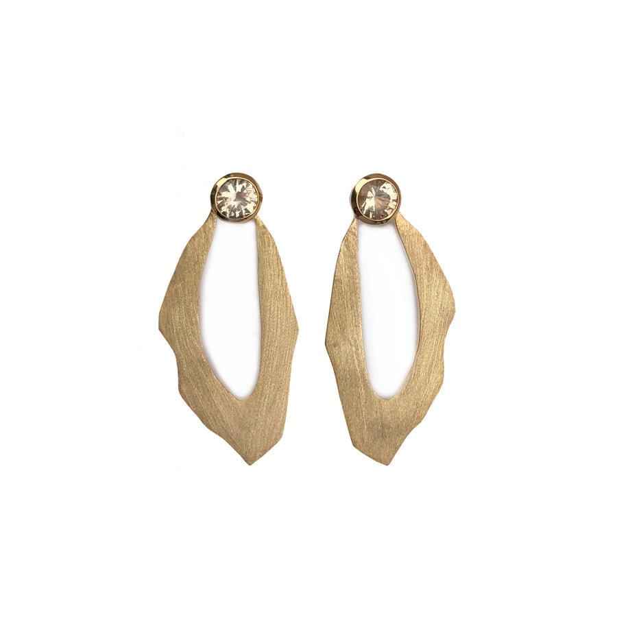 WADI EARRING IN 18K VERMEIL WITH SUNSTONE