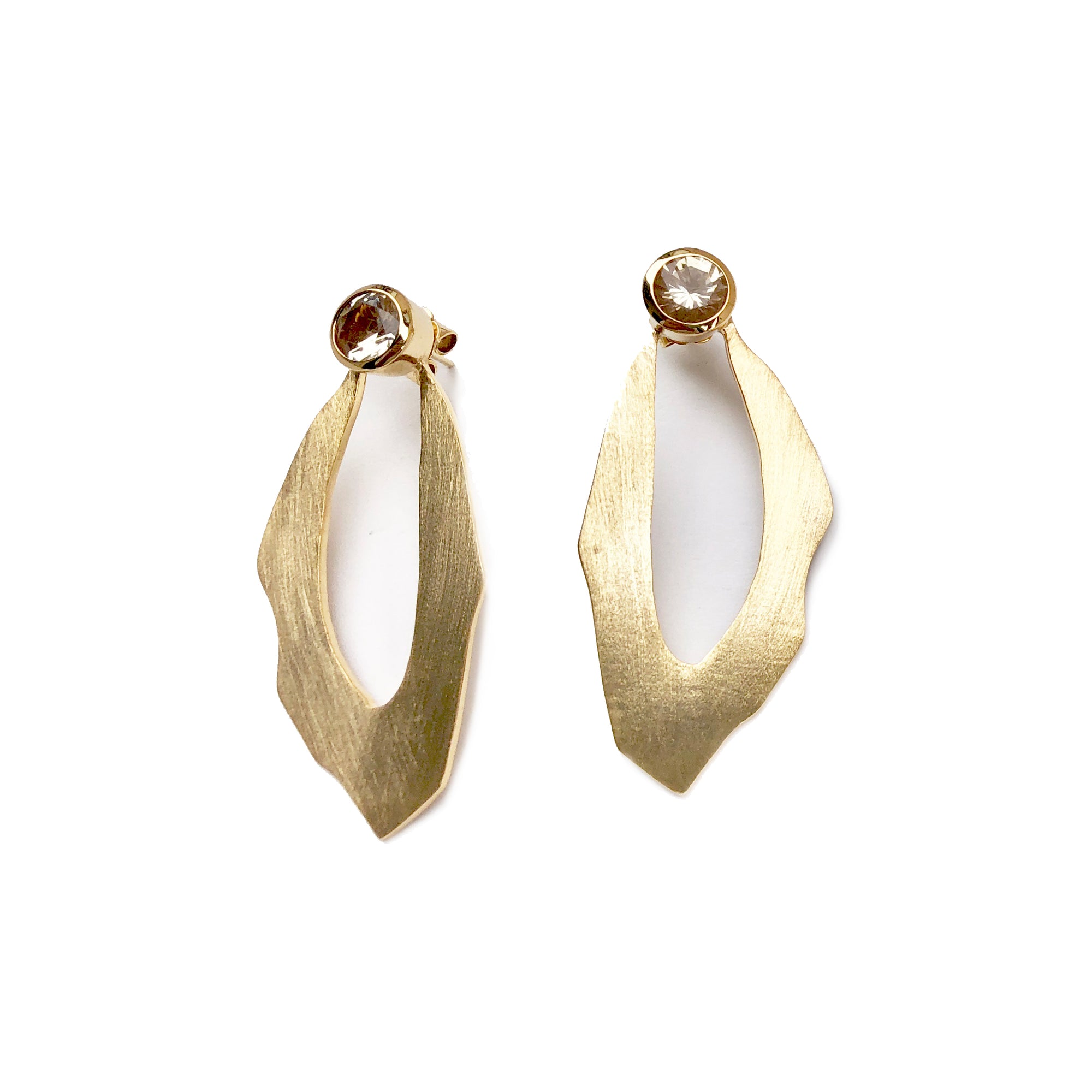 WADI EARRING IN 18K VERMEIL WITH SUNSTONE
